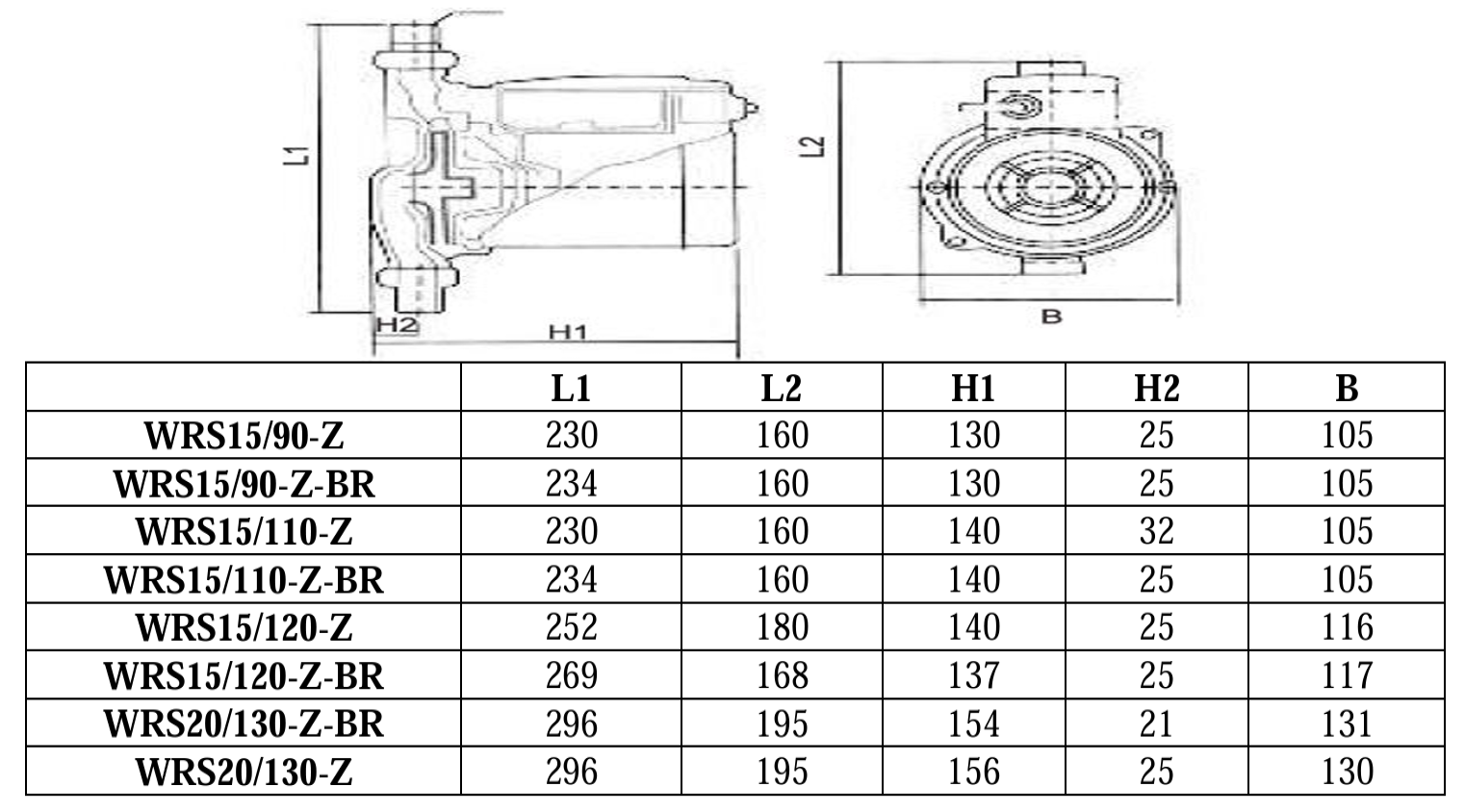 Насос для подкачки Vodotok WRS20/130-Z-BR