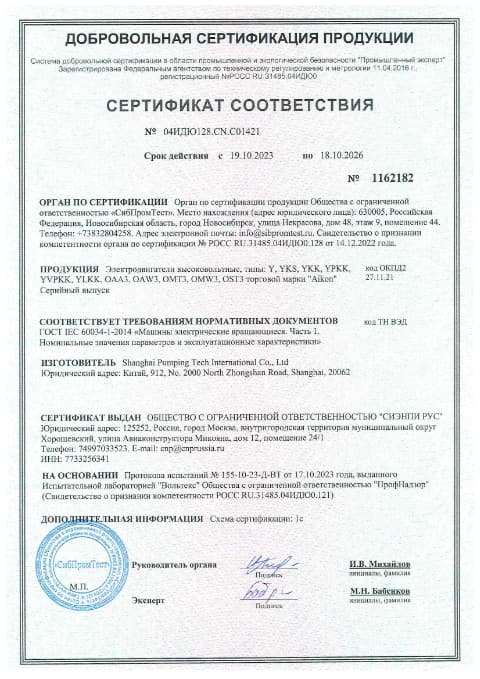 Высоковольтные электродвигатели